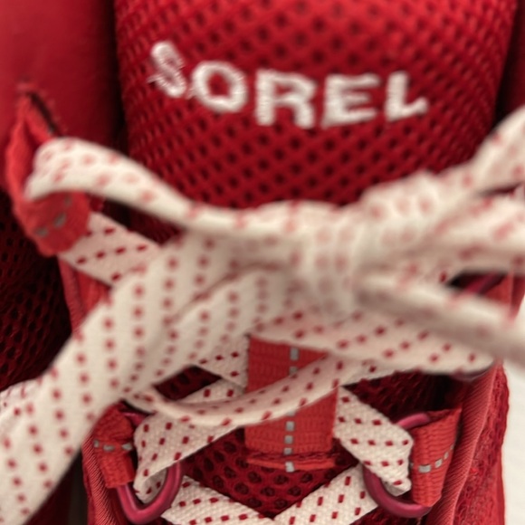 SOREL TIVOLI GO HIGH-TOP RED SNEAKERS WOMENS SIZE 8.5 - Picture 5 of 14